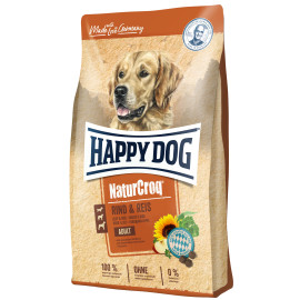 Happy Dog NaturCroq Ri+Dunkel/Хеппи Дог Натур Крок оригинал говядина с рисом 15кг