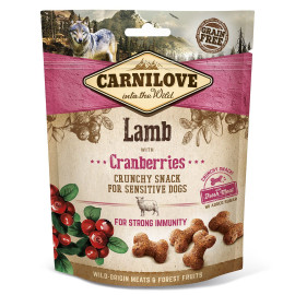 Лакомство для собак Carnilove Lamb with Cranberries 200 г (для иммунитета) ягненок клюква код 100405/7250