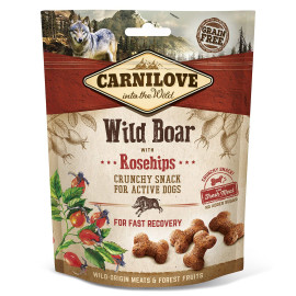 Лакомство для собак Carnilove Wild Boar with Rosehips 200 г (для быстрого восстановления) дикий кабан и шиповник код 100407/7298