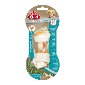 Лакомство для собак 8in1 Delights Кость для чистки зубов Pro Dental  S 11 см, 35 г (курица) код  660333 /102625