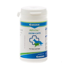  Canina PETVITAL Dеrm-Caps витамины для кошек и собак100таб. для проблемной кожи и шерсти 40г 702121