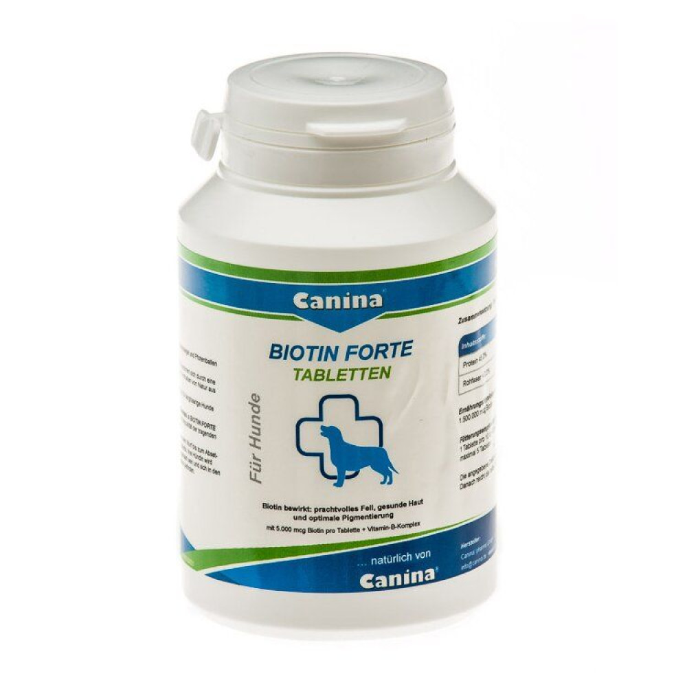 Canina (Канина)  PETVITAL Biotin-Tabs 50 таблеток, 100 г  курс для кожи и шерсти собак и кошек код 702008 AD