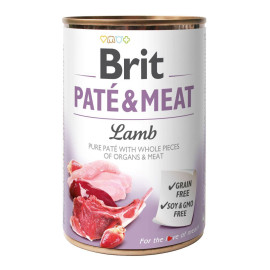 Brit Pate & Meat Lamb 400 г курица и ягнёнок код 100077/0441