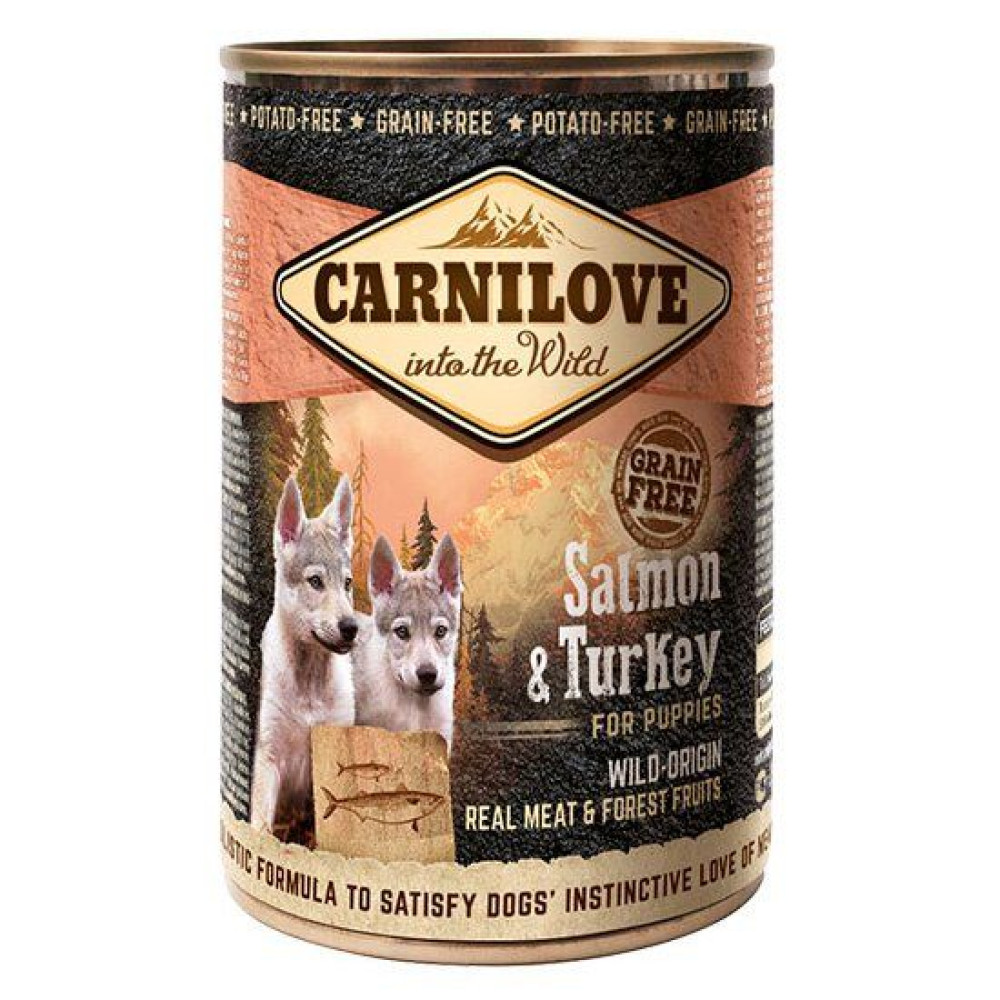 Carnilove Salmon & Turkey 400 г лосось и индейка для щенков код 100130/529254
