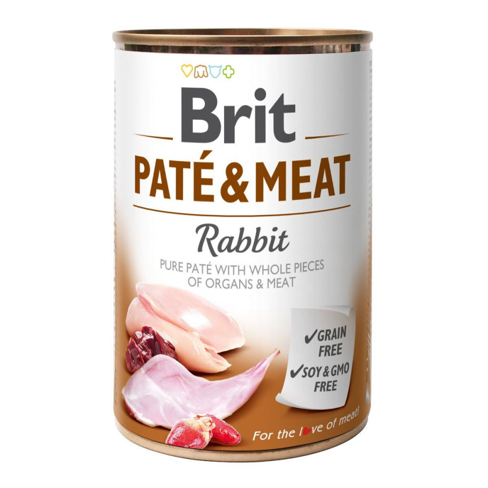 Brit Pate & Meat Rabbit 400 г (курица и кролик) код 100076/0311