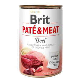 Brit Pate & Meat Beef 400г говядина и индейка код 100072/0274