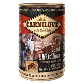 Carnilove Lamb & Wild Boar 400 г ягненок и кабан консервы для собак код 100131/529315