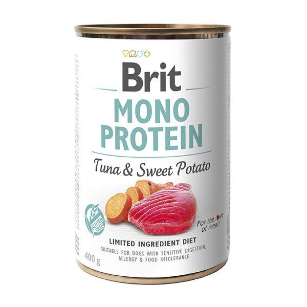 Brit Mono Protein Dog k 400 g с тунцом и бататом код 100055/9742