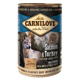 Carnilove Salmon & Turkey 400 г лосось и индейка консервы для собак код 100132/529278