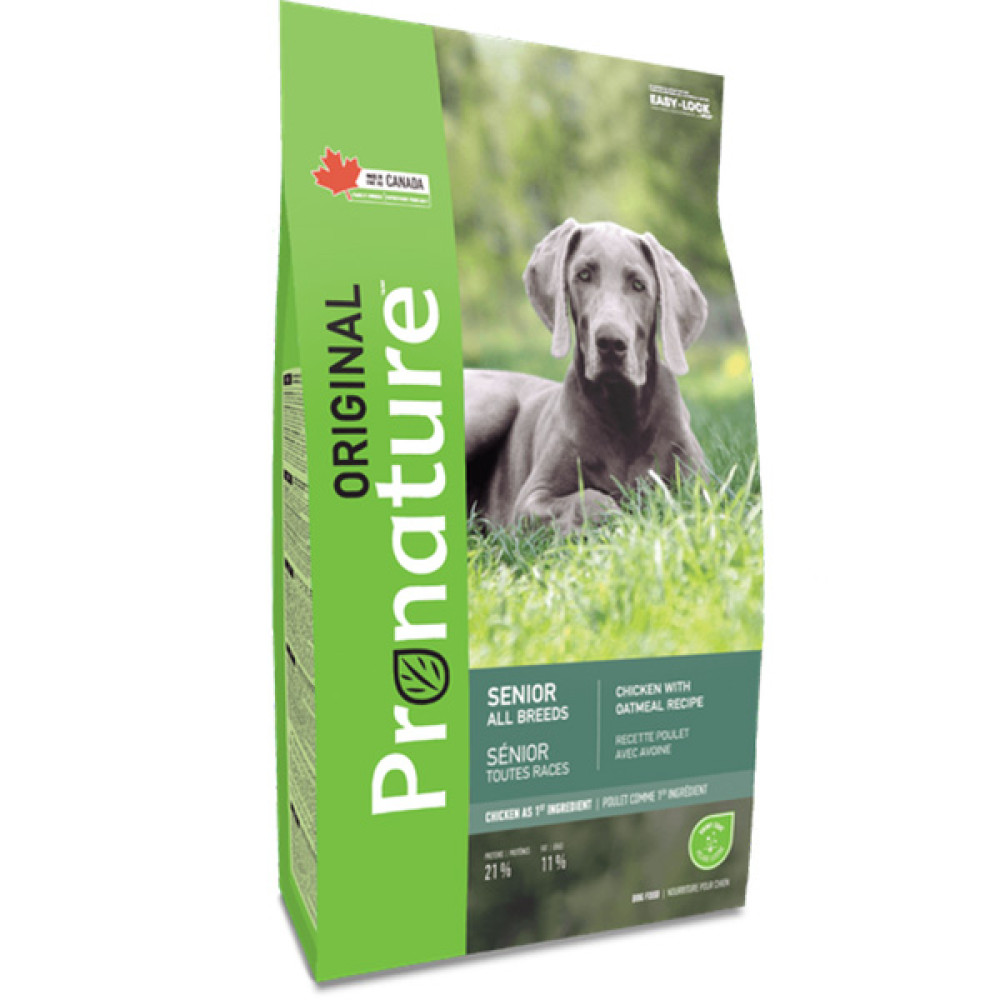Pronature Original Senior Chicken ПРОНАТЮР ОРИДЖИНАЛ СЕНЬОР КУРИЦА корм для малоактивных и пожилых собак