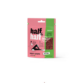 Лакомства для котят Half&Half в форме мясных кусочков с индейкой, 50 г
