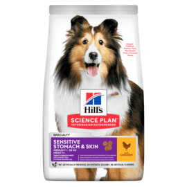 Корм Хилс Hill s Science Plan™ Canine Adult Sensitive Stomach & skin Хилс корм для собак Курица 