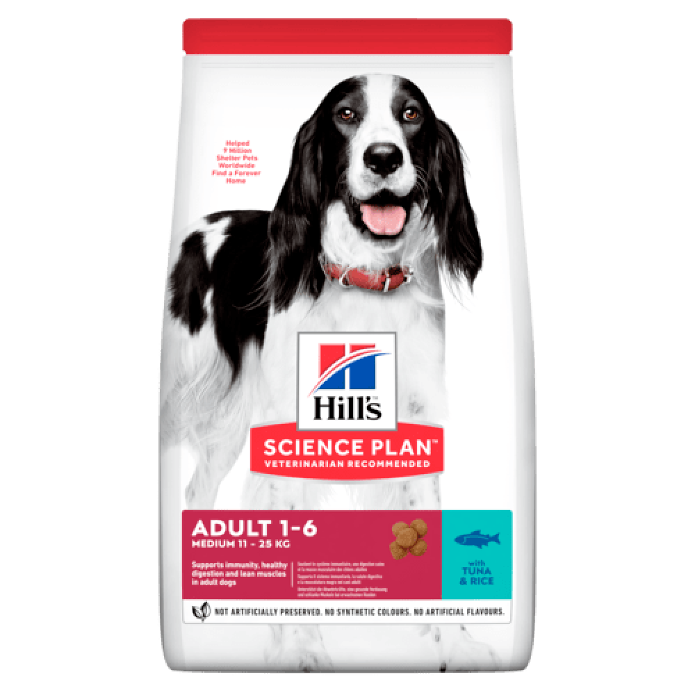 Hill s™ Science Plan™ Canine Adult medium Tuna Хилс для собак с Тунцом и Рисом 