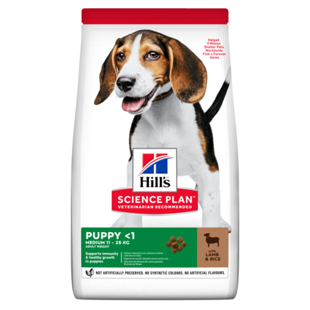 Hill s™ Science Plan™ Puppy Medium Хилс для щенков медиум Ягненок и Рис 