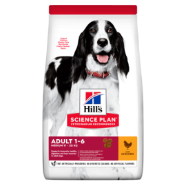 Hill s™ SP Canine Adult Advanced Fitness™ Хилс корм для собак средних пород с курицей 12+2кг   Акционный мешок 