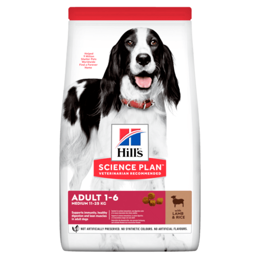 Hill s™ SP Canine Adult Advanced Fitness™Lamb Хилс для собак медиум Ягненок и Рис  12+2кг  Акционный мешок 