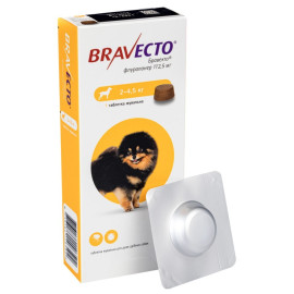 Bravecto Бравекто для собак весом 2-4,5кг1 таблетка
