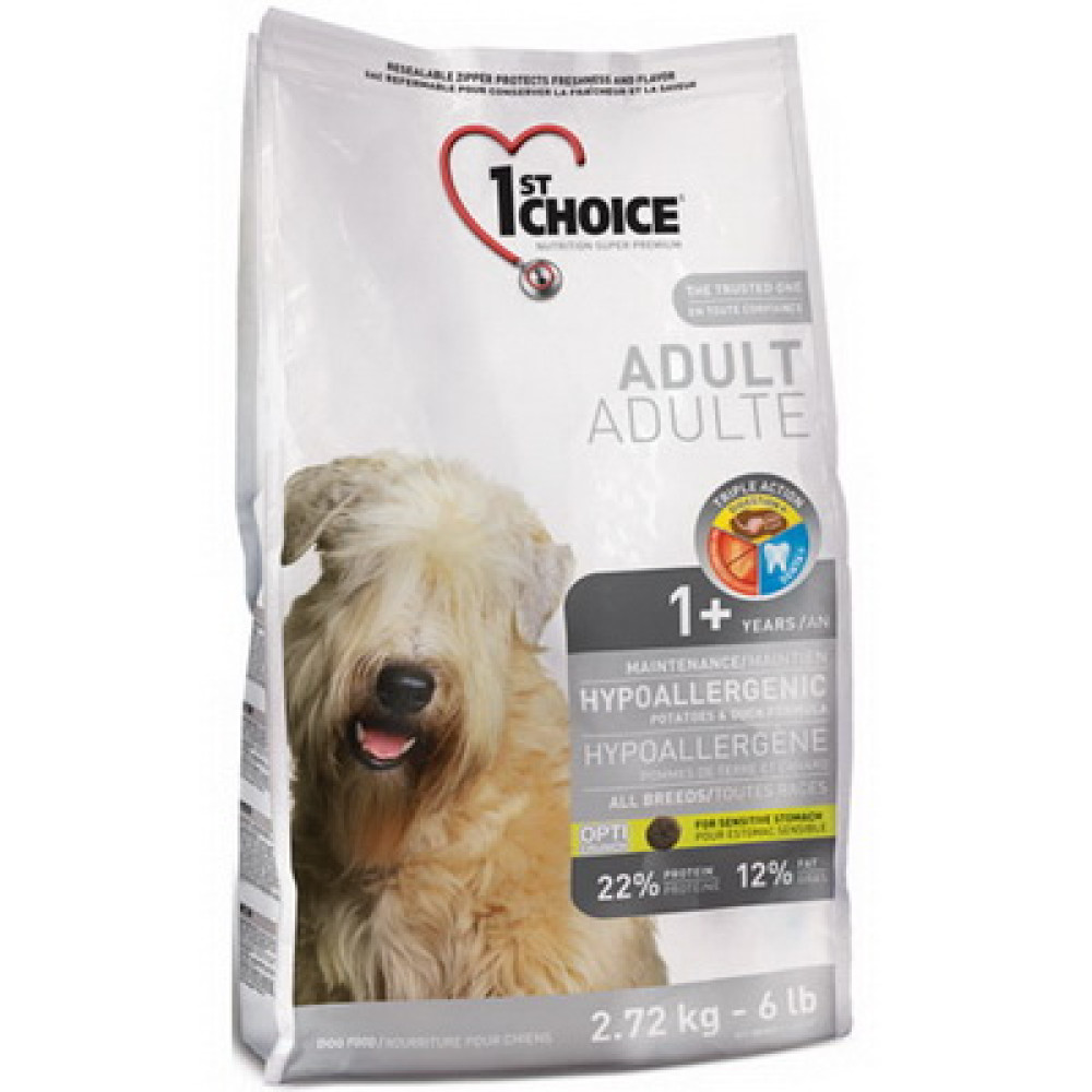 1stChoice (ФестЧойс) ВЗРОСЛЫЙ УТКА КАРТОШКА (Hypoallergic) корм для собак Dog Food