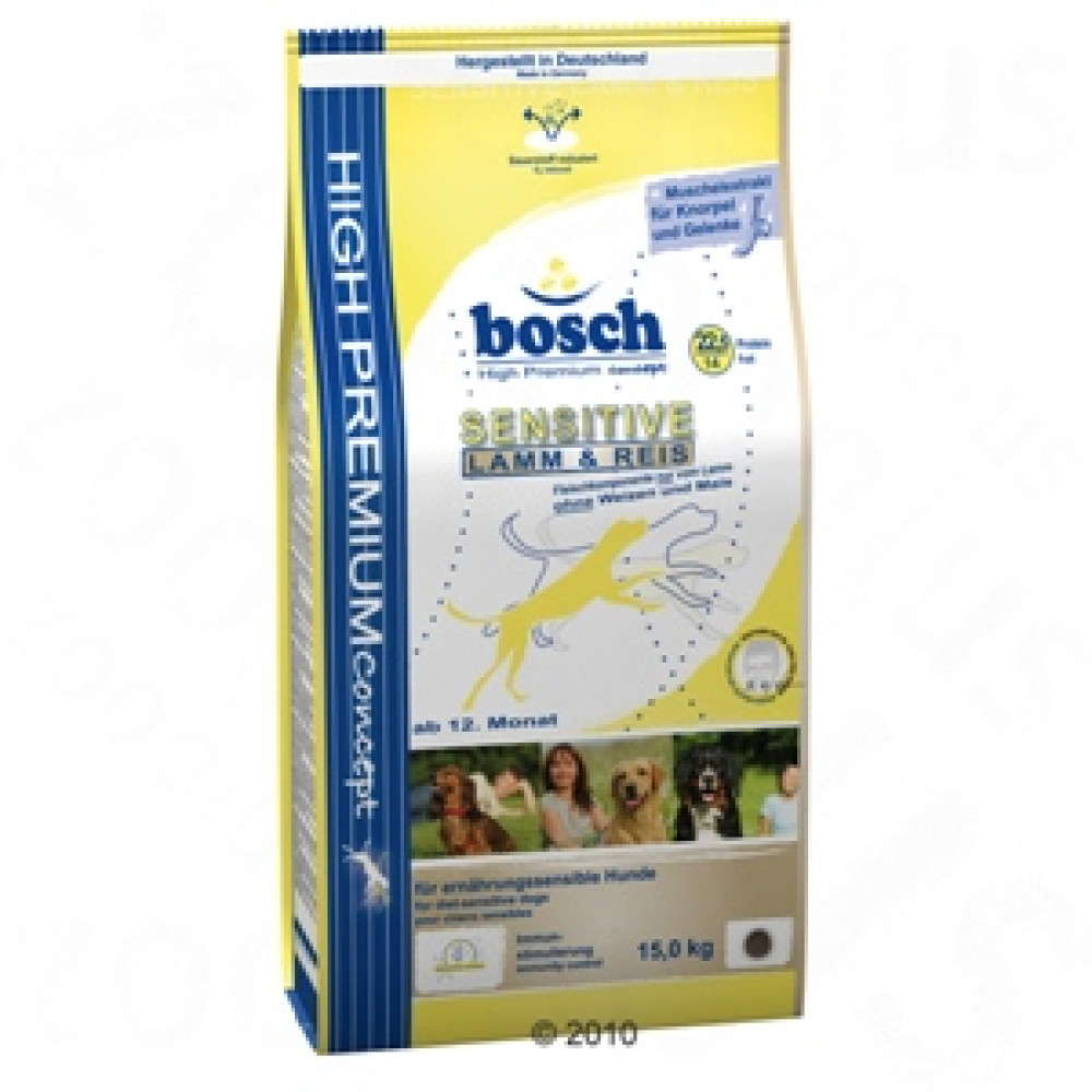 Bosch Sensitive Lamb & Rice Корм для собак Бош Сенситив Ягненок с Рисом 15 кг