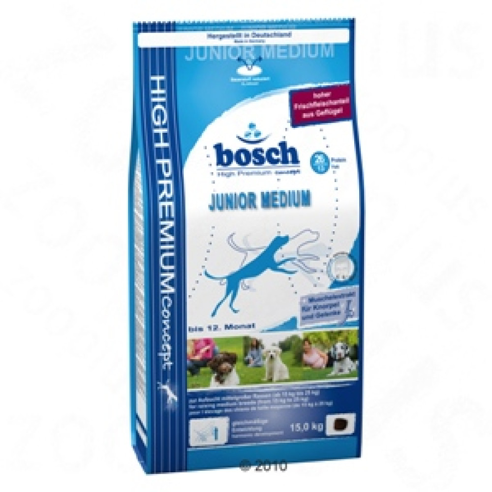 BOSCH Junior Medium Корм для щенков и подростков Бош Юниор Медиум 15 кг