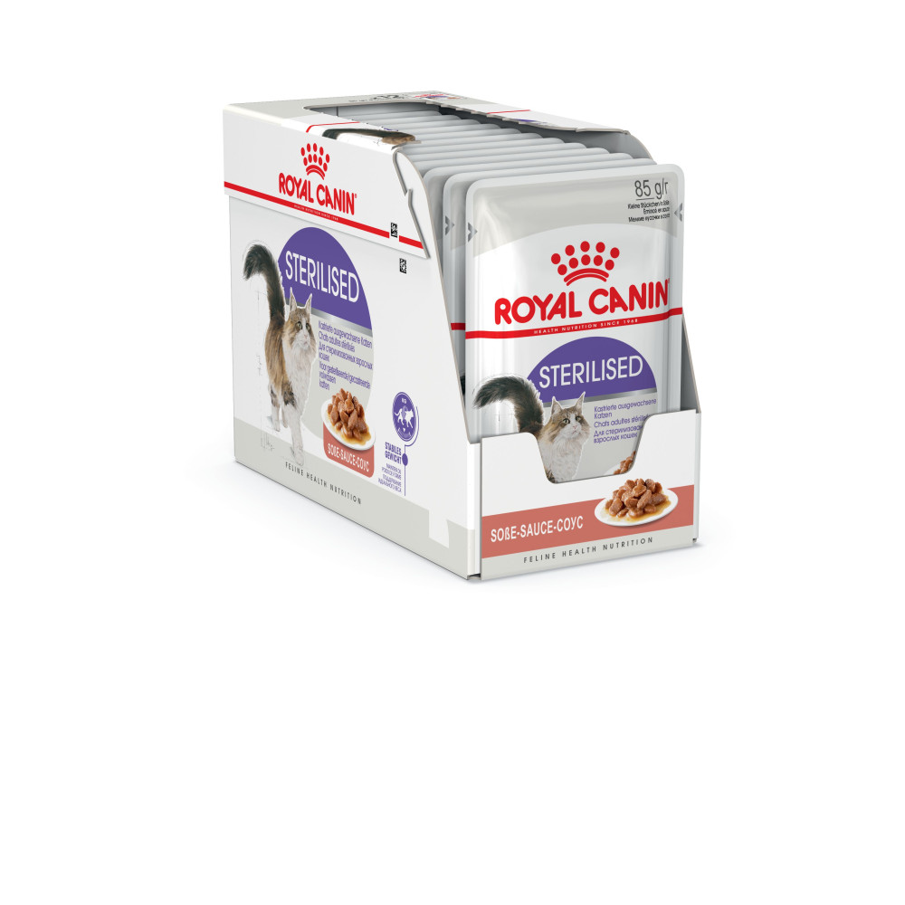 Royal Canin  STERILISED in gravy 85г 12штук код 4095001