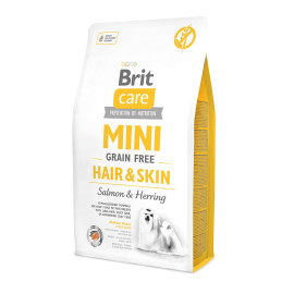   Brit  Care GF Mini Hair&Skin для собак малых пород здоровая кожа и шерсть 