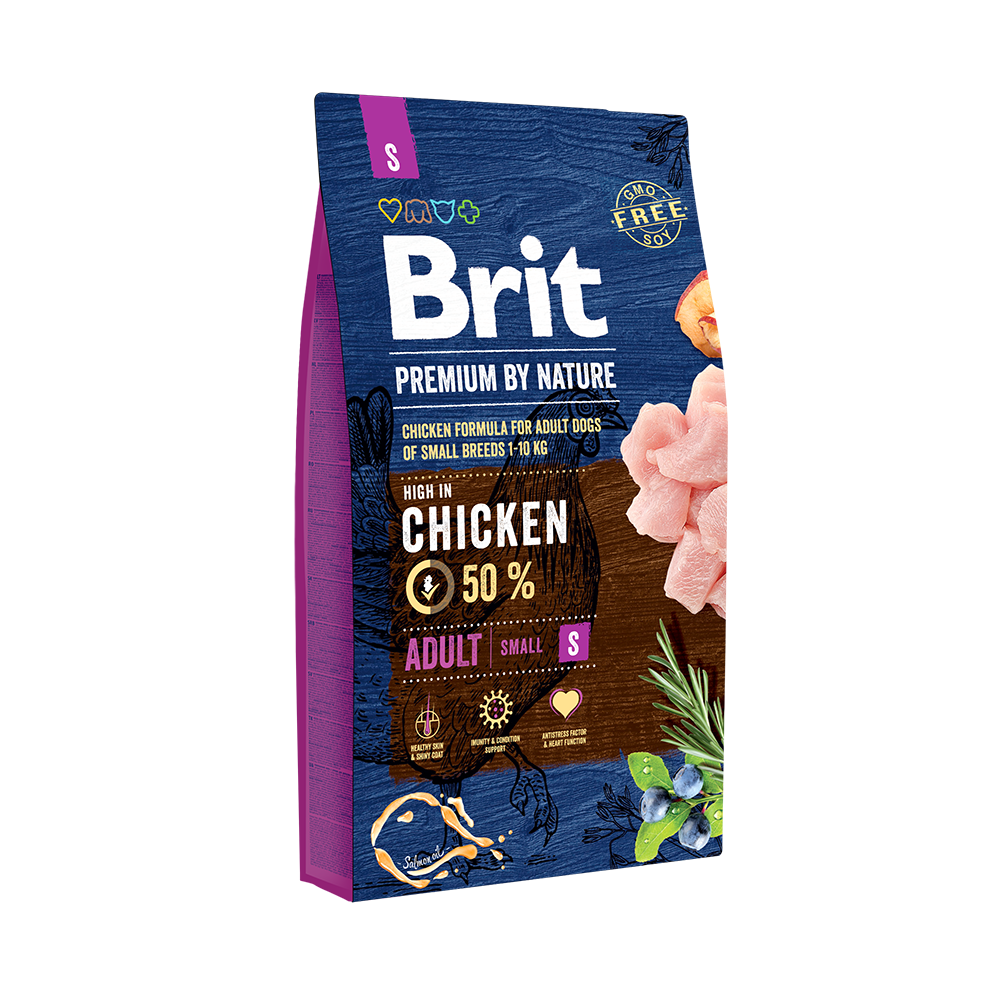 BRIT PREMIUM ADULT  S  Брит корм для собак мелких пород