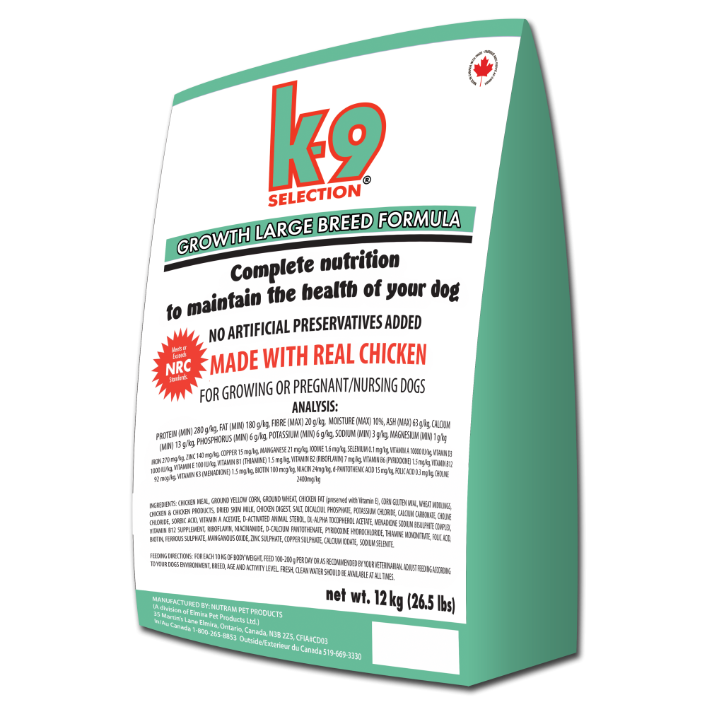 Корм K9 Selection  для  щенков Growth Large Breed Formula