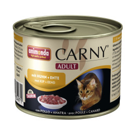 ANIMONDA Анимонда Carny Консервы с курицей и уткой для кошек 200г
