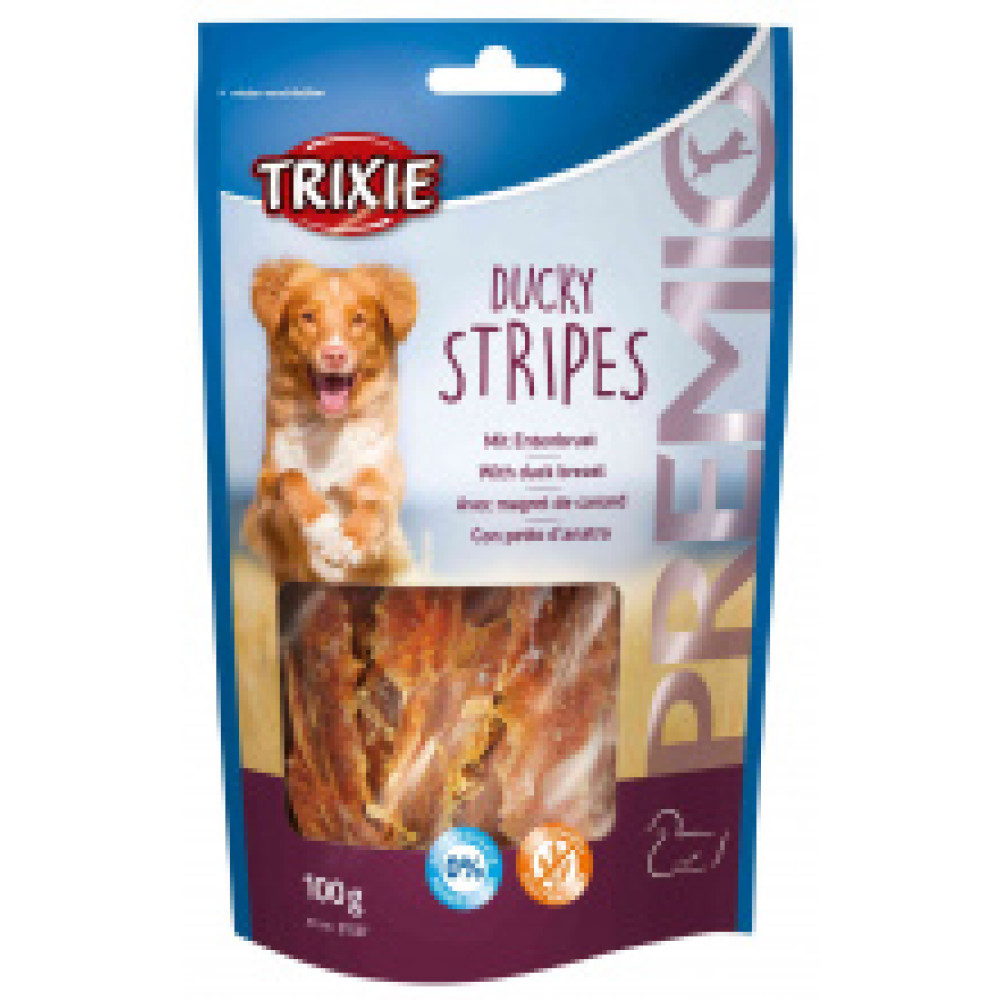 Лакомство д/соб.  PREMIO Ducky Stripes утка 100гр Trixie 31537