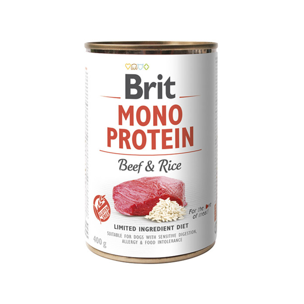 Brit Mono Protein Dog k 400 g с говядиной и рисом код 100054/9735