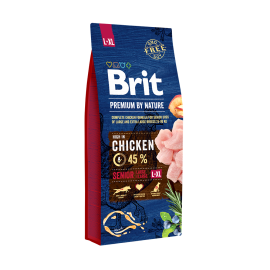 BRIT PREMIUM ADULT  Senior L - XL Брит сеньор Л-ИкСЛ корм для собак 