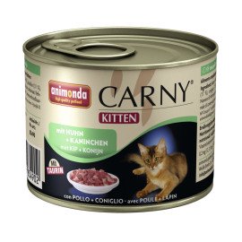 ANIMONDA Анимонда Carny Консервы с курицей и кроликом для котят 200г