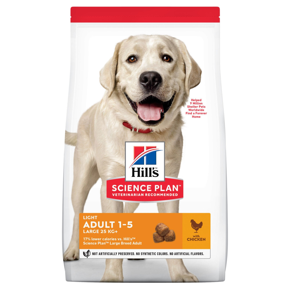 Hill s SP Canine Adult Light Large Breed Chiken-Хилс для взрослых собак крупных лайт курица 14кг 